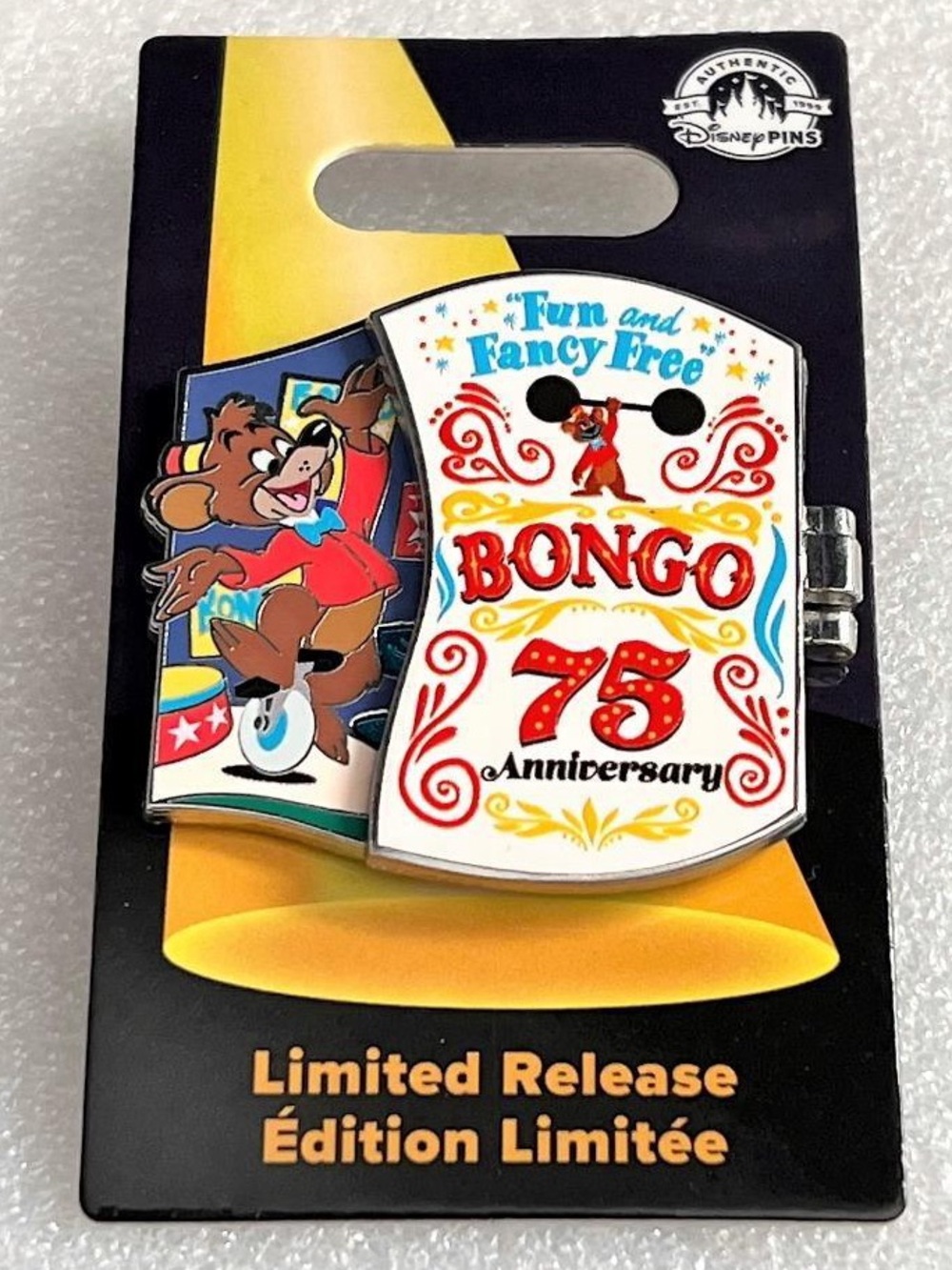 Disney Fun and Fancy Free Bongo 75th Anniversary Lulubelle Limited
Release Pin